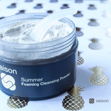 Pineapple Summer Foaming Cleansing Powder | Saison Organic Skincare | San Francisco